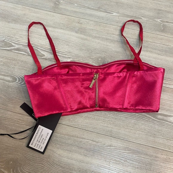 Bronx and Banco Capri Blazer L US 8 Capri Bralette Top Fuchsia Pink M US 6 NWT - Picture 11 of 16